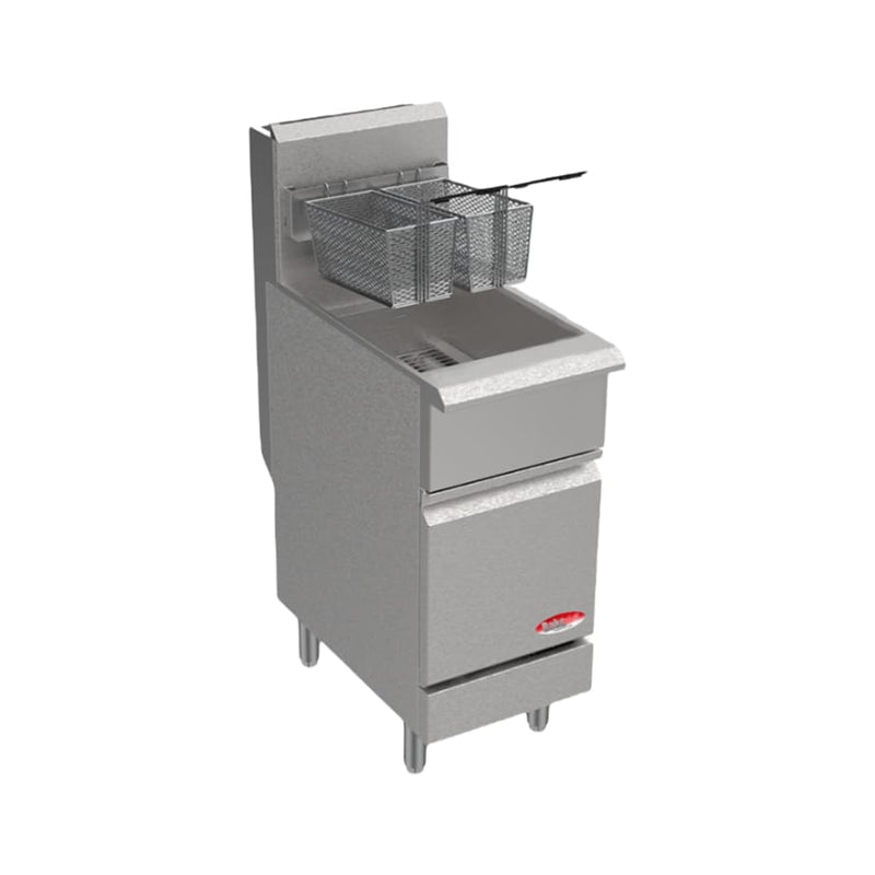 BakeMax 40lb Natural Gas Fryer - 90,000BTU BAKEG40