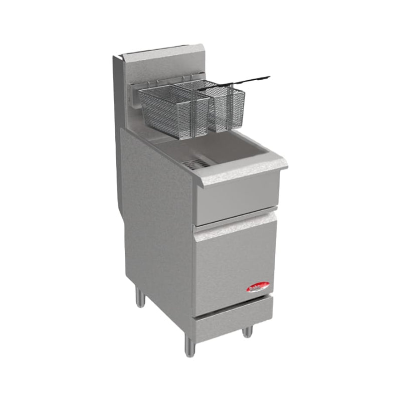 BakeMax 50lb Natural Gas Fryer - 120,000BTU BAKEG50