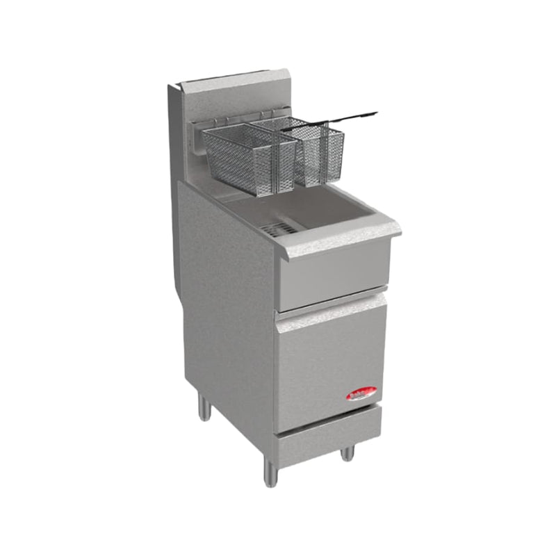 BakeMax 75lb Natural Gas Fryer - 150,000BTU BAKEG70