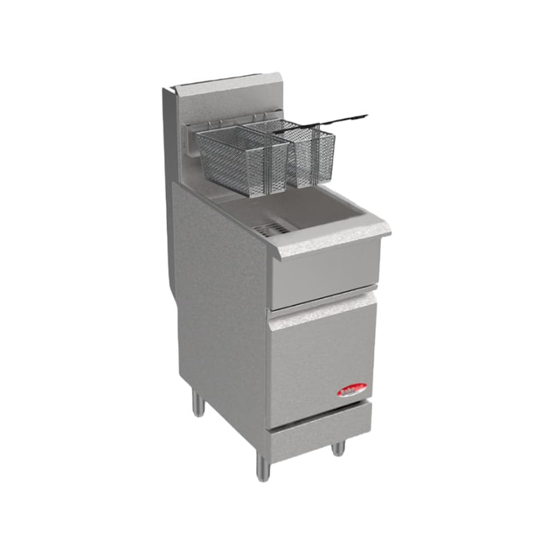 BakeMax 50lb Propane Gas Fryer - 120,000BTU BAKEL50