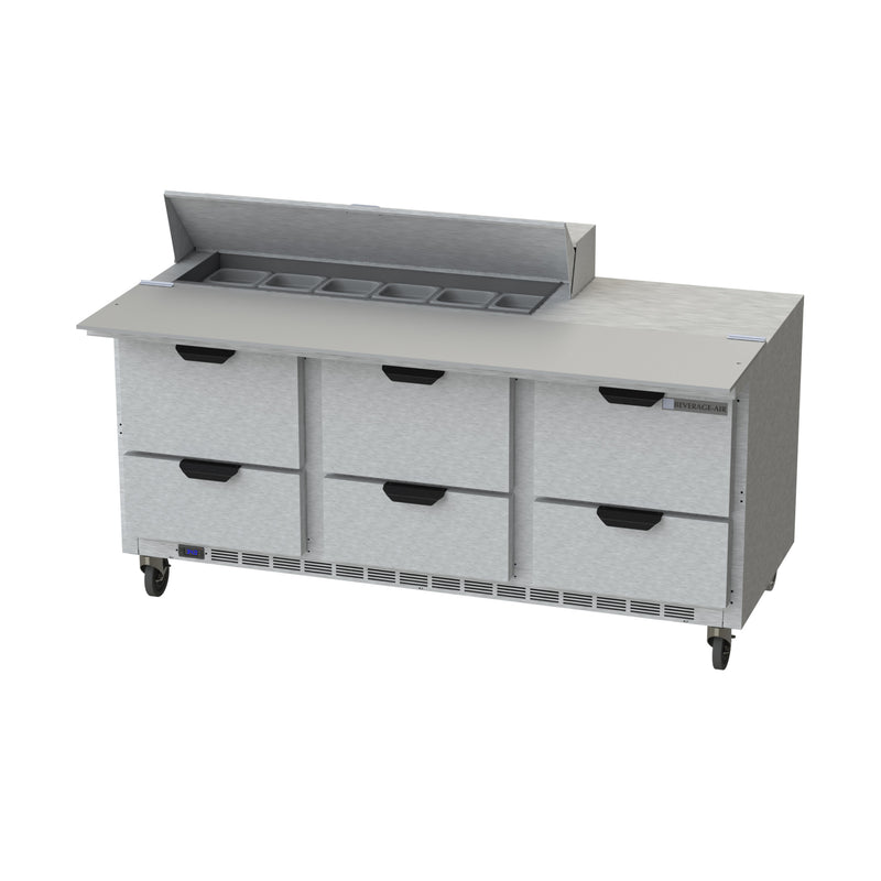 Beverage Air, SPED72HC-12C-6, Refrigerated Counter, Sandwich / Salad Unit 