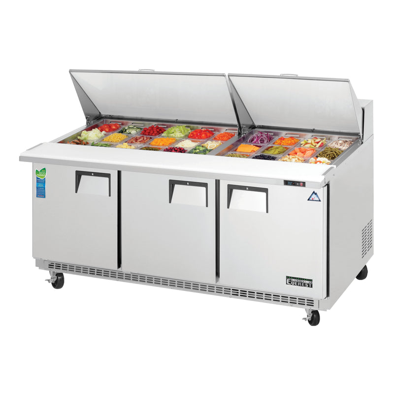 Everest Refrigeration, EPBR3, Refrigerated Counter, Mega Top Sandwich / Salad Unit 