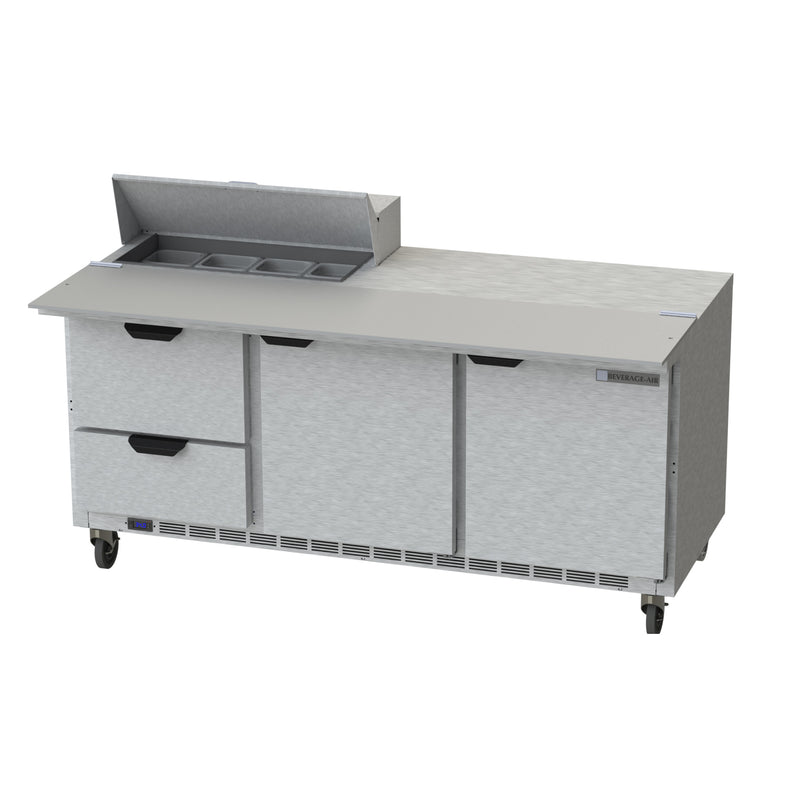 Beverage Air, SPED72HC-08C-2, Refrigerated Counter, Sandwich / Salad Unit 