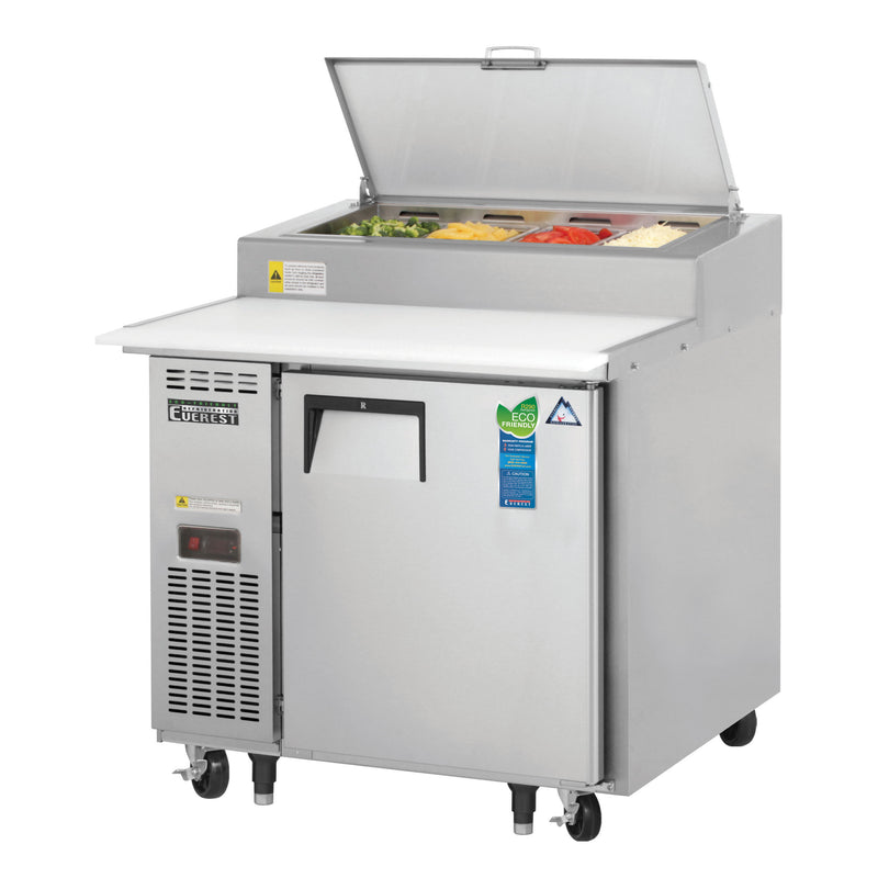 Everest Refrigeration, EPPR1, Refrigerated Counter, Pizza Prep Table 