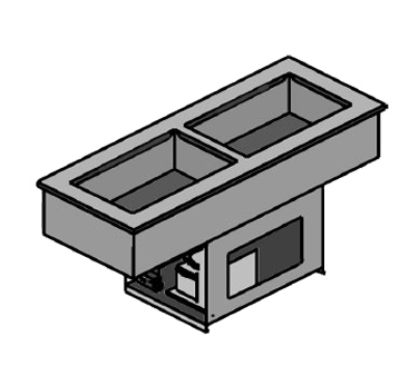 Delfield, 8191-EFNP, Cold Food Well Unit, Drop-In, Refrigerated 