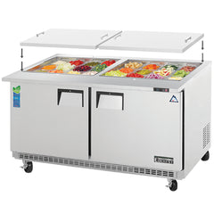 Everest Refrigeration 2 Door Open Top Prep Table, 59 1/2" (Mega Top) EOTPW2 - Quality Galore