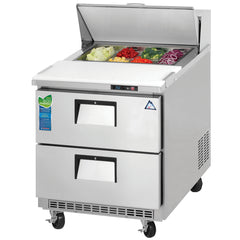 Everest Refrigeration 1 Section 2 Drawer Sandwich Prep Table, 27 1/2" EPBNR1-D2 - Quality Galore