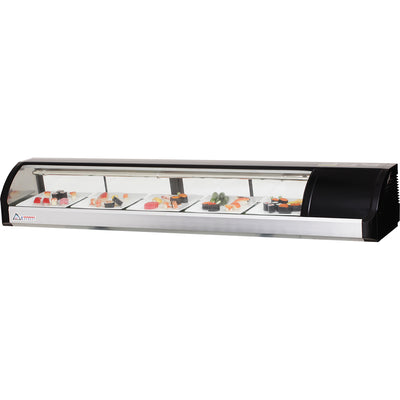 Everest Refrigeration 6ft Self Contained Countertop Refrigerated Display Case - Right Comp Mount ESC71R - Quality Galore