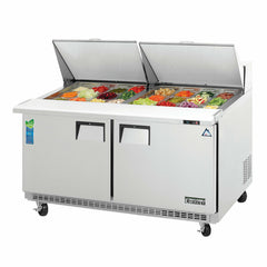 Everest Refrigeration 2 Door Sandwich Prep Table, 59 1/2" (Mega Top) EPBWR2 - Quality Galore