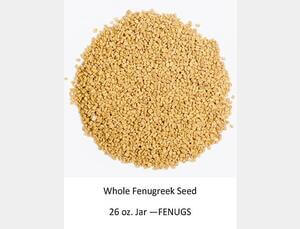 Seeds Fenugreek 1 X 26oz Jar