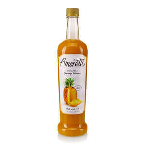 Pineapple Beverage Infusion - Drink Mix & Water Enhancer with Pump for Flavoring Cocktails, Waters, Teas, and other Beverages, 94 Servings Per Bottle (750 ml), Preservative Free