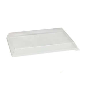 Clear PET Lid for 210SAMBQ274 - 15.3 x 11.0 x 1.77in - 50 pcs