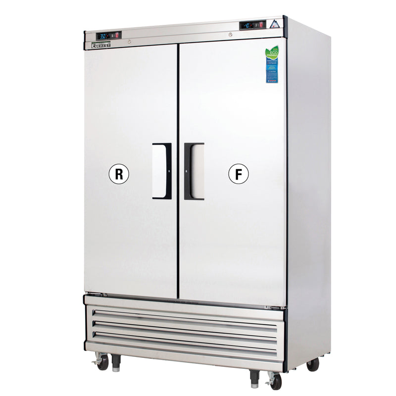 Everest Refrigeration, EBSRF2, Refrigerator Freezer, Reach-In 