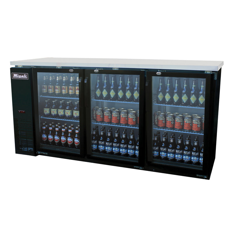 Migali, C-BB72G-HC, Commercial Back Bar Refrigerator 