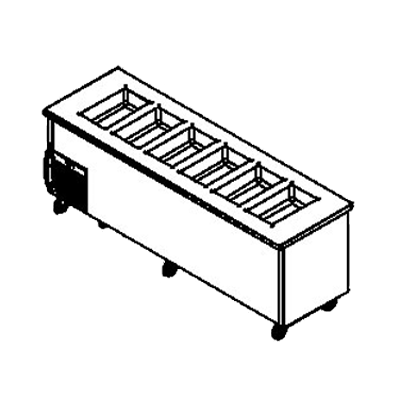 Delfield, SCSC-74-EFP, Serving Counter, Cold Food 