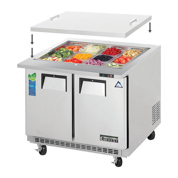 Everest Refrigeration, EOTPS2, Refrigerated Counter, Mega Top Sandwich / Salad Unit 