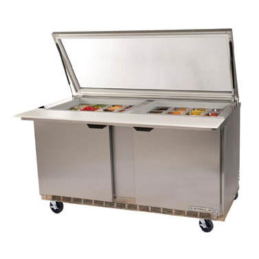 Beverage Air, SPE60HC-24M-STL, Refrigerated Counter, Mega Top Sandwich / Salad Unit 