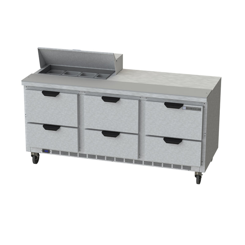 Beverage Air, SPED72HC-08-6, Refrigerated Counter, Sandwich / Salad Unit 