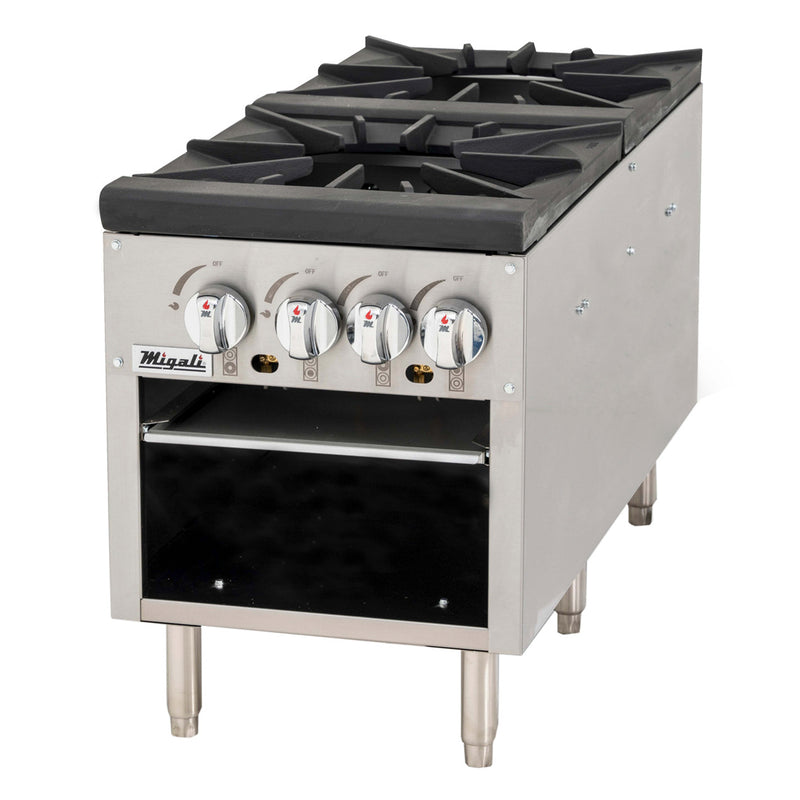 Migali, C-SPS-2-18, Commercial Stock Pot Stove 