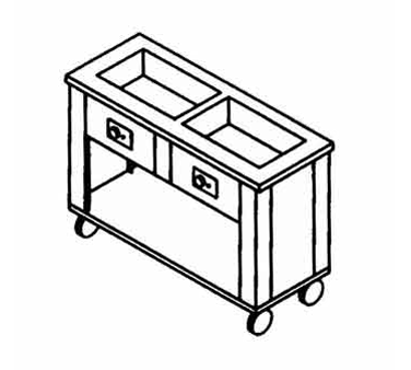 Piper Products/Servolift Eastern, 3HFSL, Serving Counter, Hot Food, Electric 