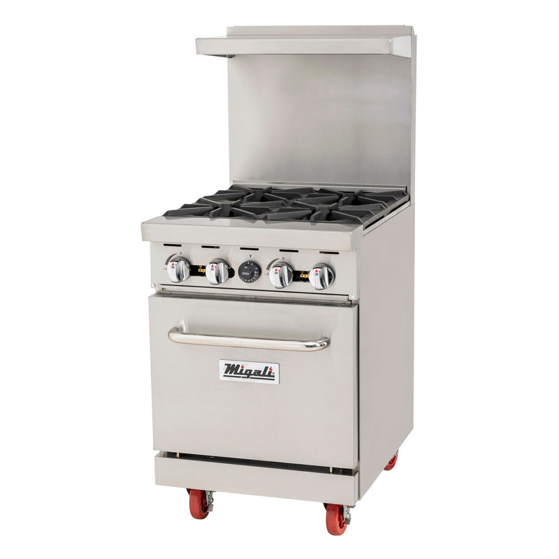 Migali, C-RO4-NG, Commercial Range with Oven 