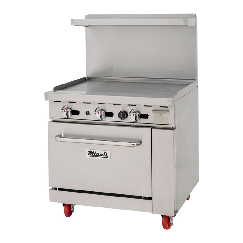 Migali, C-RO-36G-LP, Commercial Range with Oven 