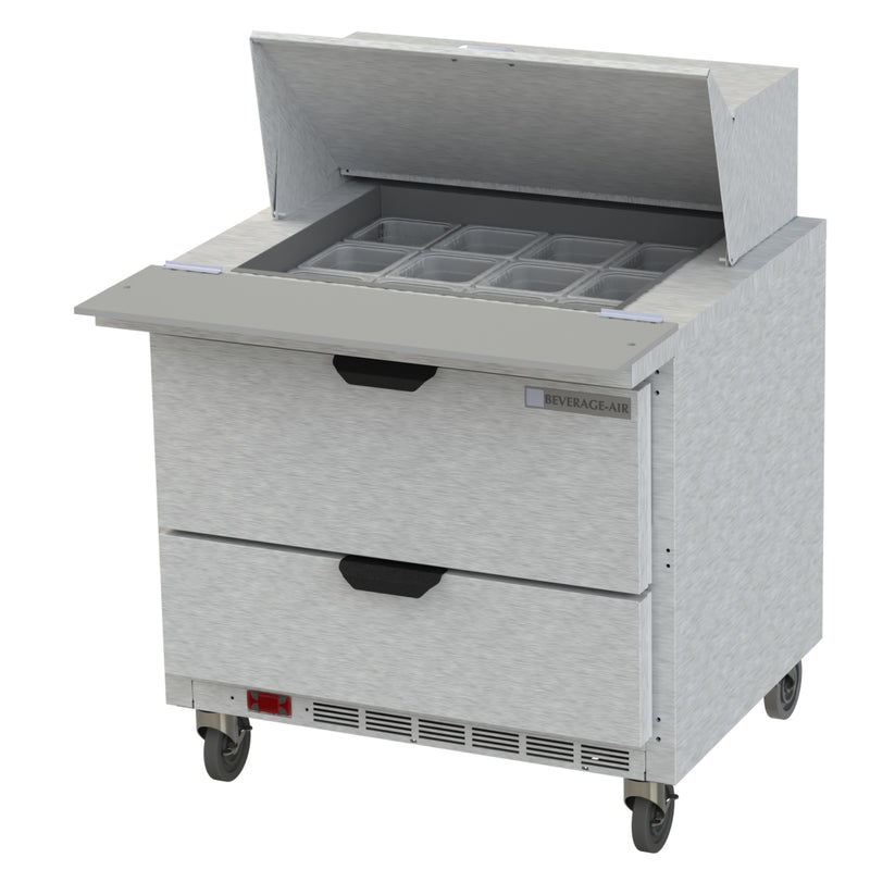 Beverage Air, SPED36HC-12M-2, Refrigerated Counter, Mega Top Sandwich / Salad Unit 