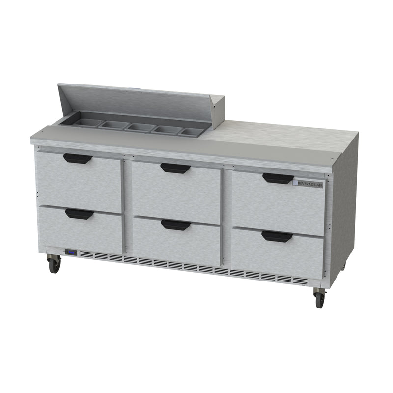 Beverage Air, SPED72HC-10-6, Refrigerated Counter, Sandwich / Salad Unit 