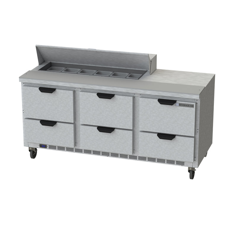 Beverage Air, SPED72HC-12-6, Refrigerated Counter, Sandwich / Salad Unit 