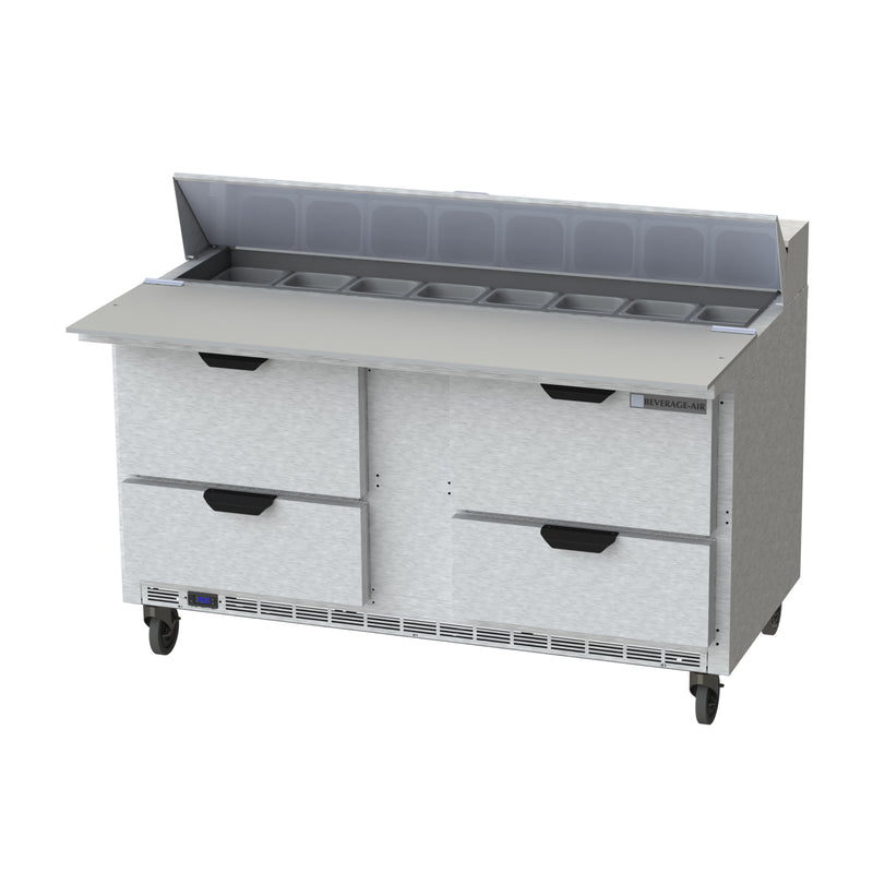 Beverage Air, SPED60HC-16C-4, Refrigerated Counter, Sandwich / Salad Unit 