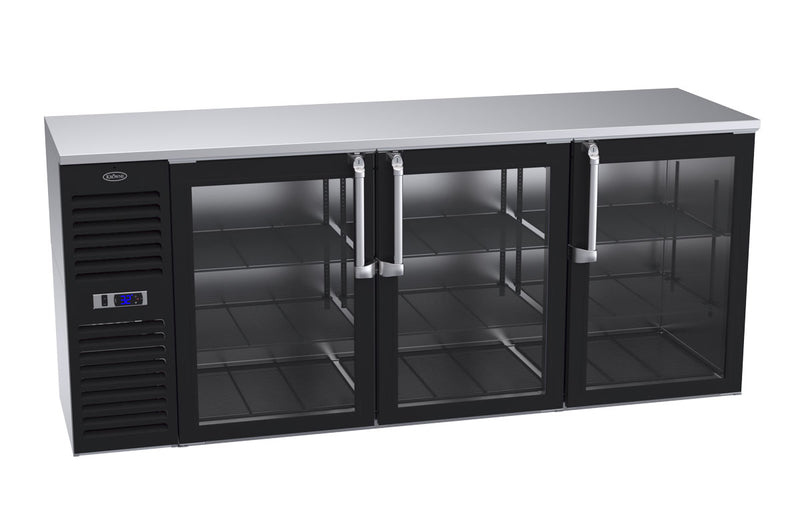 Krowne Metal, BS84L-GSS-LLL, Refrigeration- Self-Contained Back Bar Cooler 