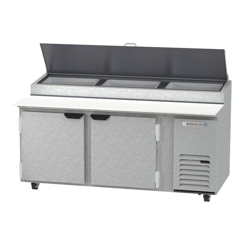 Beverage Air, DP72HC, Refrigerated Counter, Pizza Prep Table 