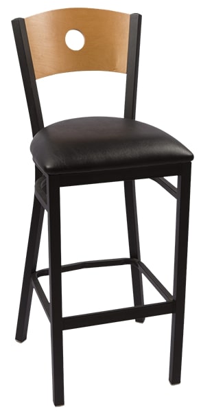 JMC Furniture, Circle Series Barstool Black, Barstool 