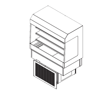 Delfield, ASM-48, Display Case, Refrigerated, Drop In 