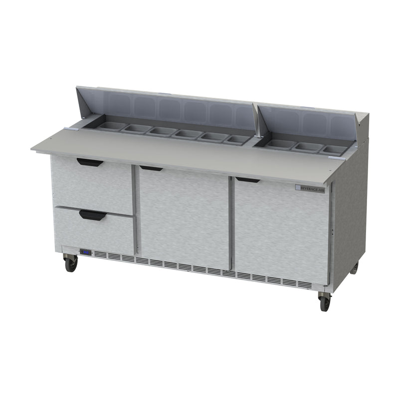 Beverage Air, SPED72HC-18C-2, Refrigerated Counter, Sandwich / Salad Unit 