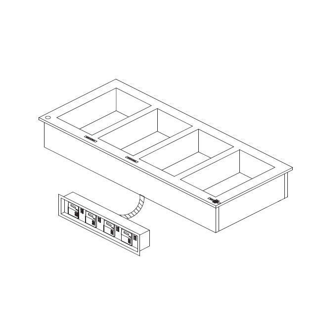 Delfield, N8787-DESP, Hot Food Well Unit, Drop-In, Electric 