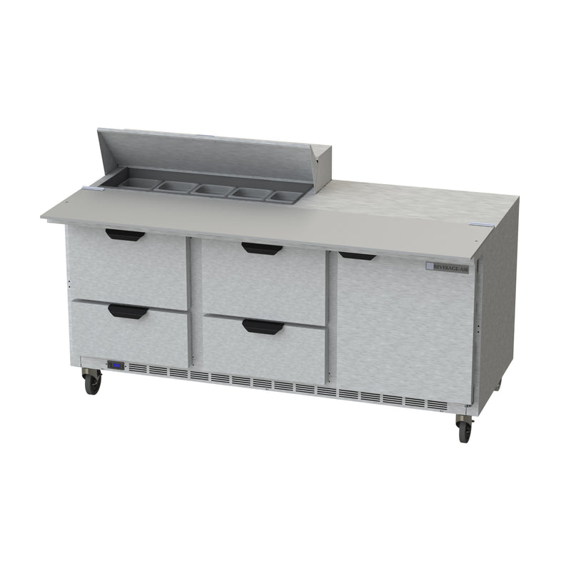 Beverage Air, SPED72HC-10C-4, Refrigerated Counter, Sandwich / Salad Unit 