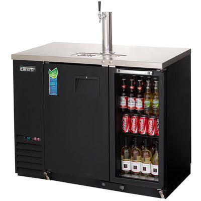 Everest Refrigeration 2 Door (1 glass) Back Bar & Beer Dispenser, 48