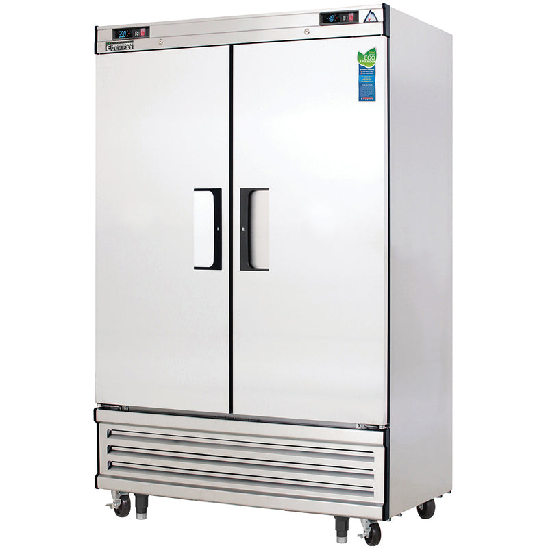 Everest Refrigeration 2 Door (1/2 Ref & 1/2 Fzr) Dual Temp, 49 5/8