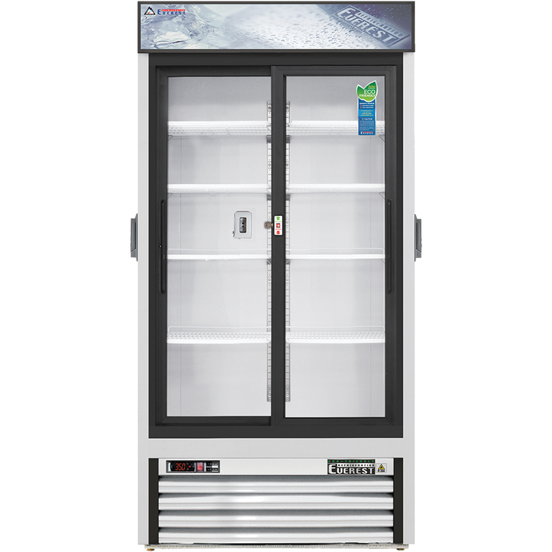 Everest Refrigeration 2 Door Chromatography Refrigerator (Sliding Doors), 33 cu ft EMGR33C