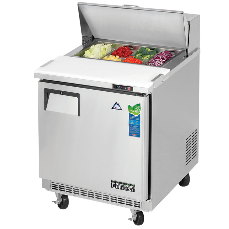 Everest Refrigeration 1 Door Sandwich Prep Table, 27 1/2