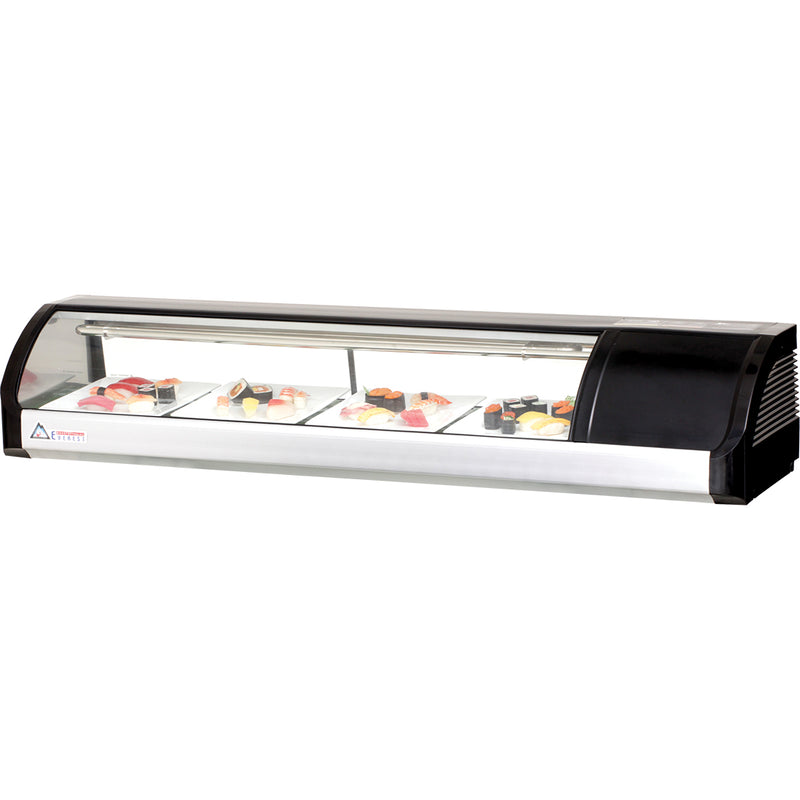 Everest Refrigeration 5ft Self Contained Countertop Refrigerated Display Case - Right Comp Mount ESC59R