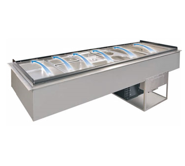 Piper Products/Servolift Eastern, 5-CBDI, Cold Food Well Unit, Drop-In, Refrigerated 