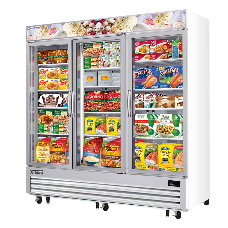 Everest Refrigeration, EMGF69, Freezer, Merchandiser 