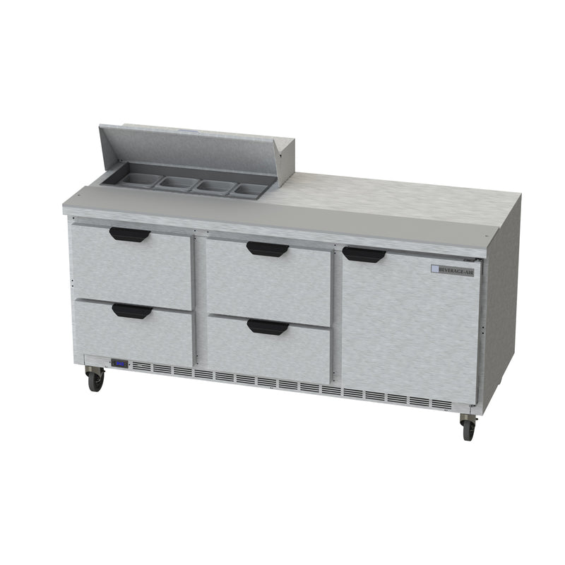 Beverage Air, SPED72HC-08-4, Refrigerated Counter, Sandwich / Salad Unit 