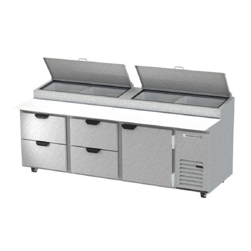 Beverage Air, DPD93HC-4, Refrigerated Counter, Pizza Prep Table 