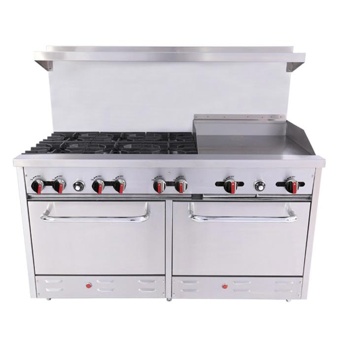 BakeMax, BAS36-24-2, Range, 60" Restaurant, Gas 