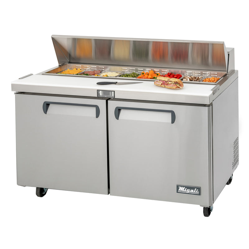 Migali, C-SP60-16-HC, Commercial Sandwich Prep Food Prep Table 