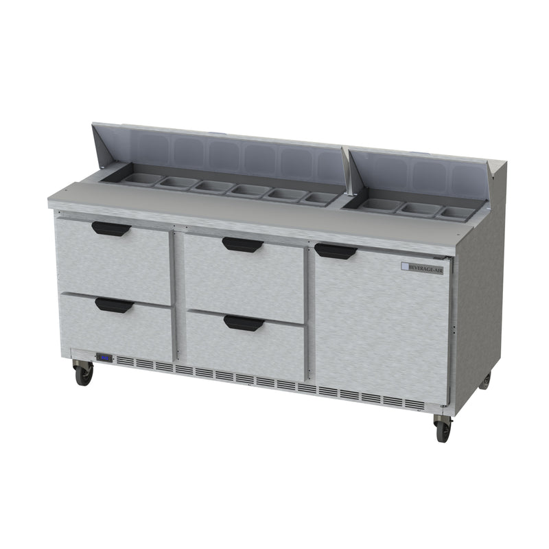 Beverage Air, SPED72HC-18-4, Refrigerated Counter, Sandwich / Salad Unit 