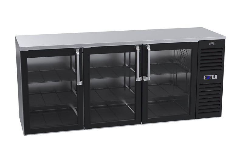 Krowne Metal, BS84R-GSS-LRL, Refrigeration- Self-Contained Back Bar Cooler 